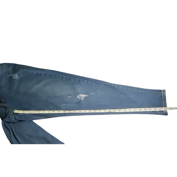 Lane Bryant Women's Size 16 Boyfriend Jeans Blue Denim Med Wash Distressed - Picture 10 of 10